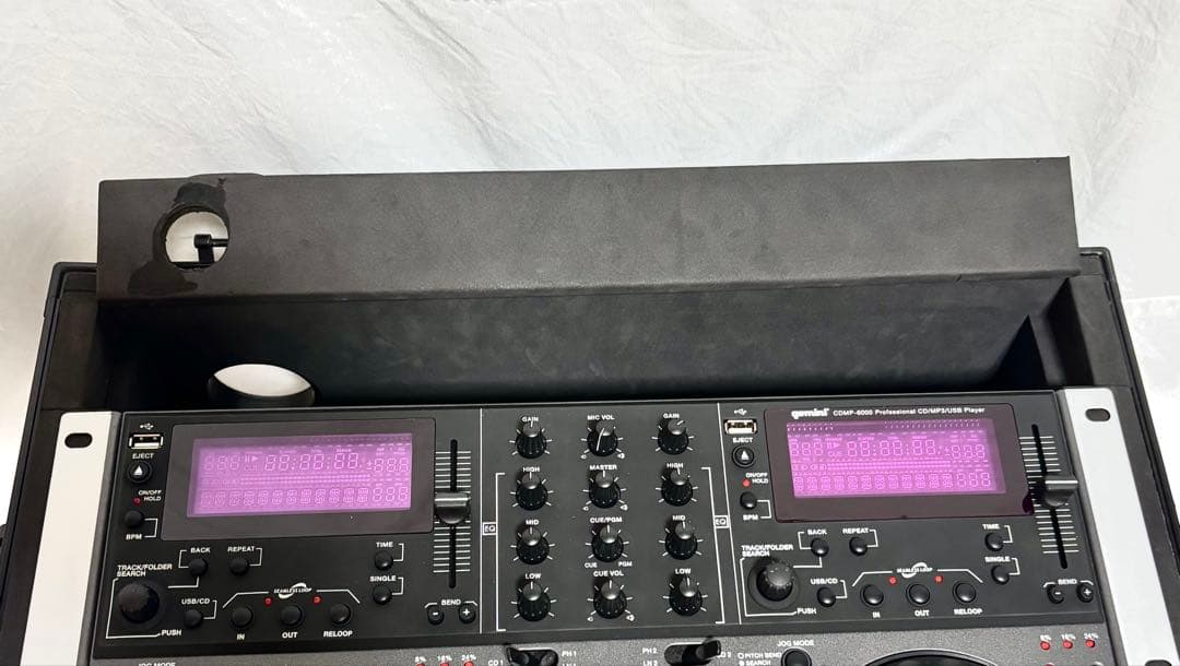 gemini DJミキサー/CDプレーヤー CDMP-6000 ハードケース付