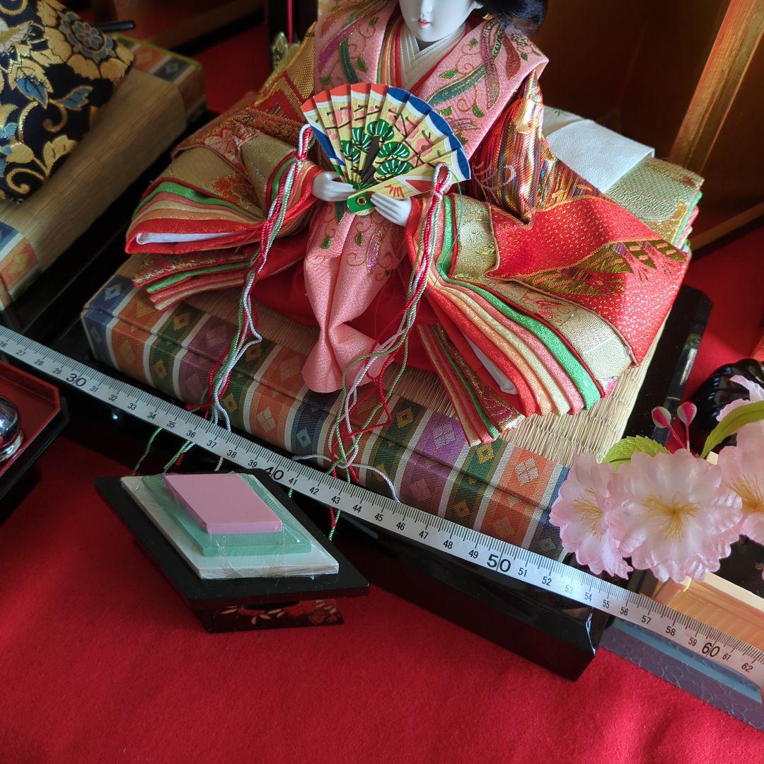 ひな人形 吉徳大光 親王飾り 京都西陣織伝統裂地 本仕立本頭 御雛