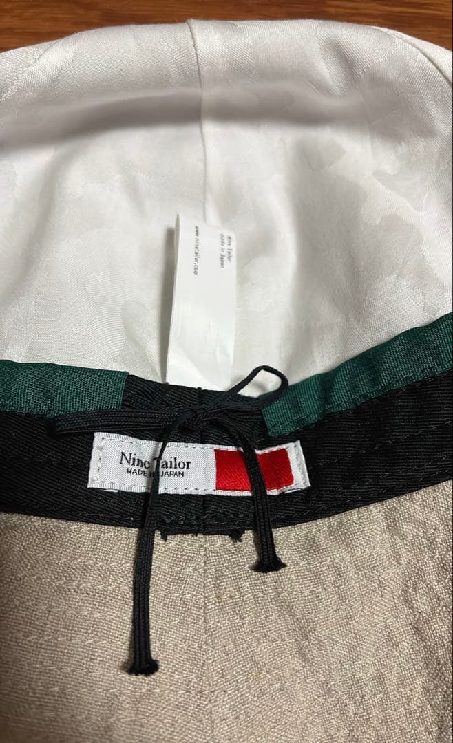 最終値下げナインテイラーNine Tailor ベルギーリネンハット ナチュラル