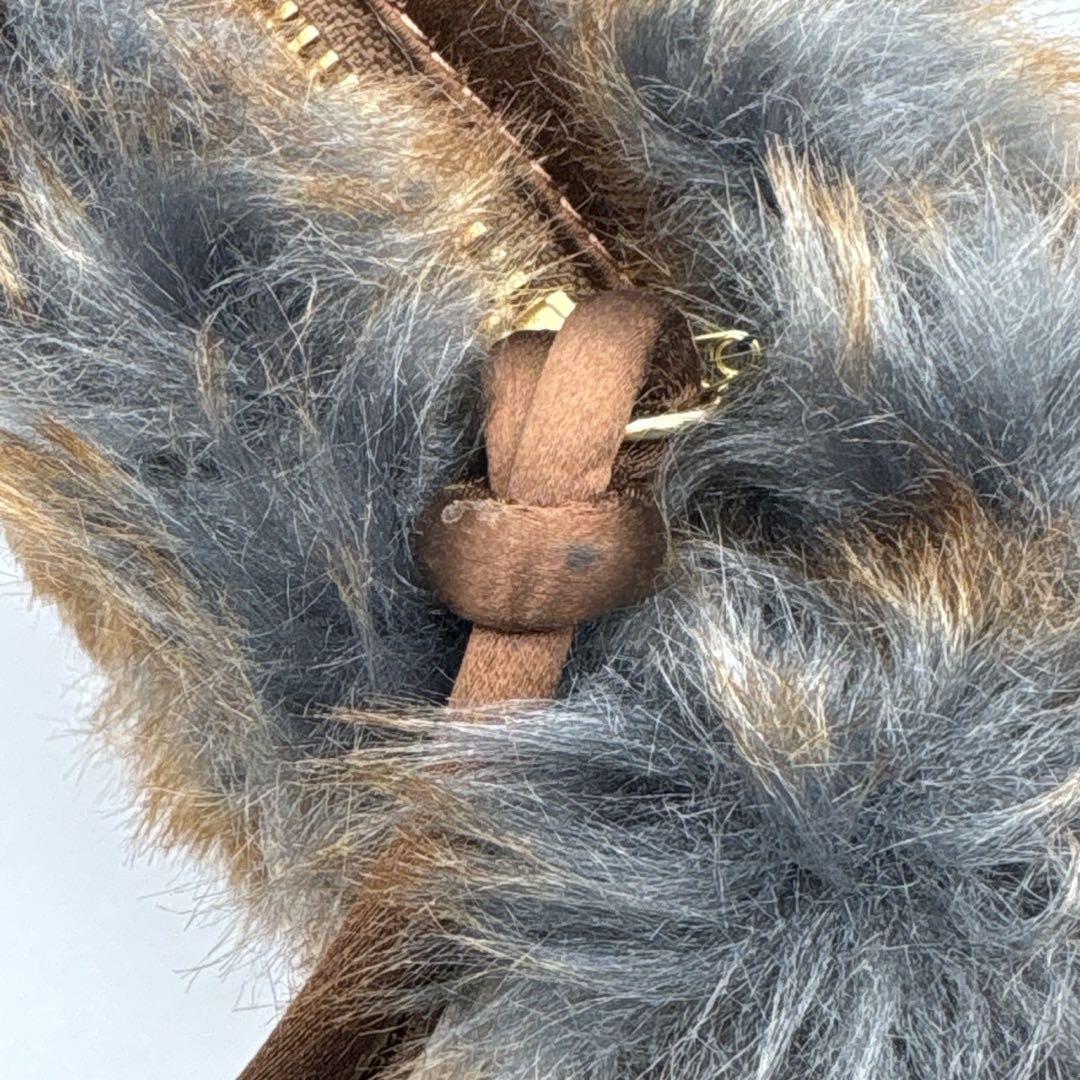 新品タグ付 ドリスヴァンノッテン ファー バッグ 巾着 ポーチ