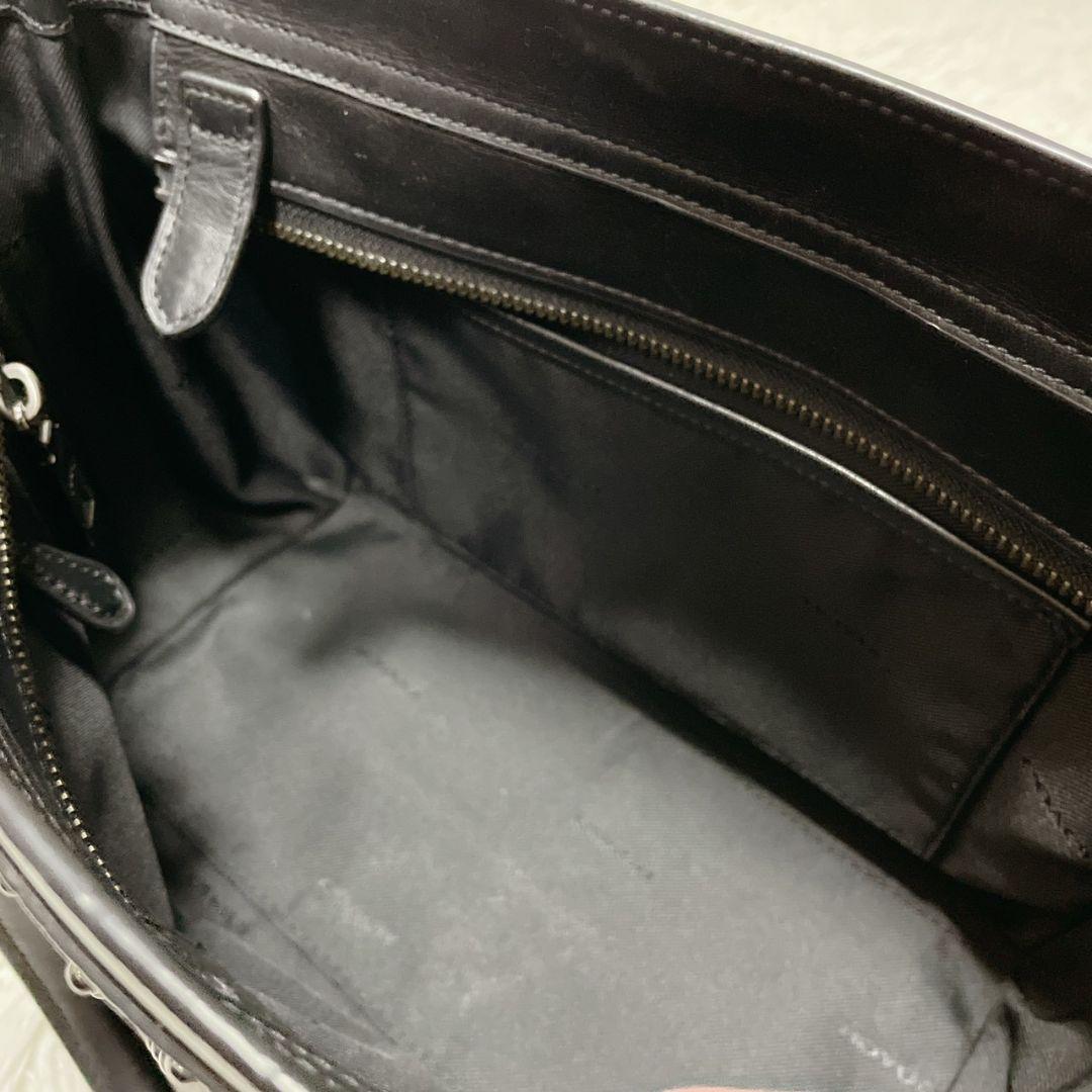 COACH ハンドバッグ スタッズ ターンロック レディース ブラック