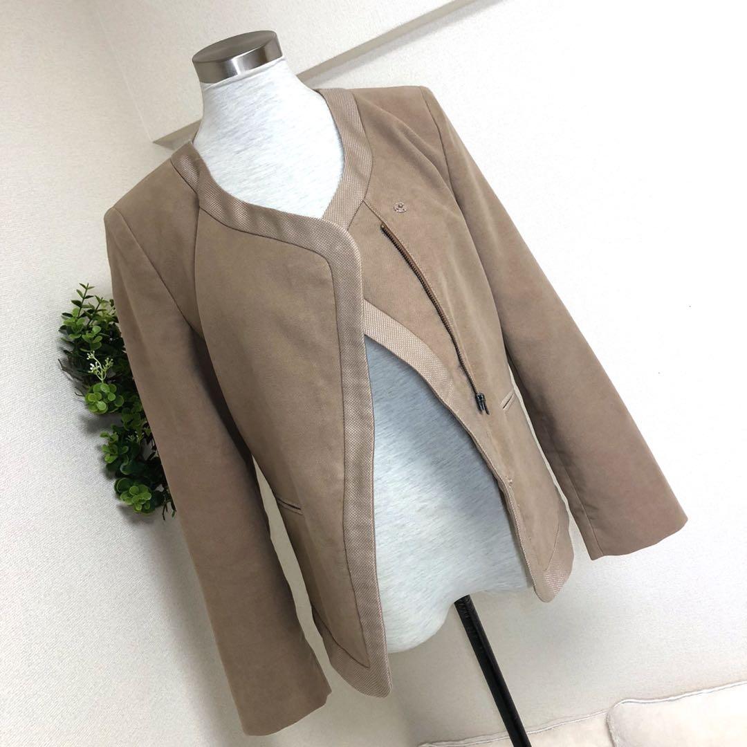 エンポリオアルマーニジーンズノーカラー ジャケットブルゾン