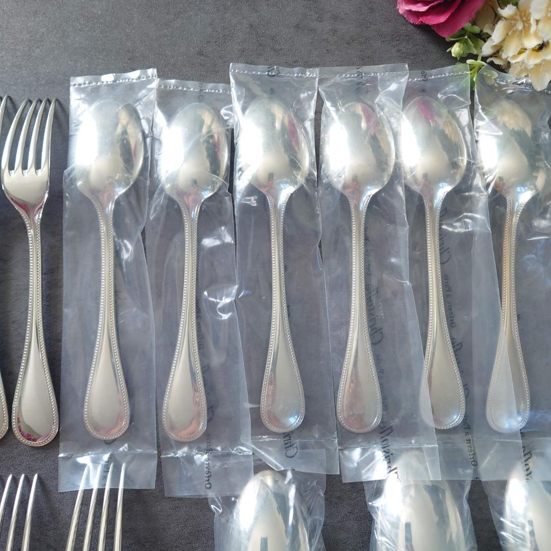 美品 クリストフル パール テーブルサイズ デザートサイズ 未開封含む 36点