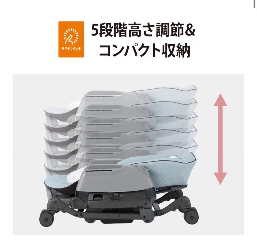 COMBI コンビ 電動ハイローチェア ホワイトレーベル ネム　ミンティーブルー