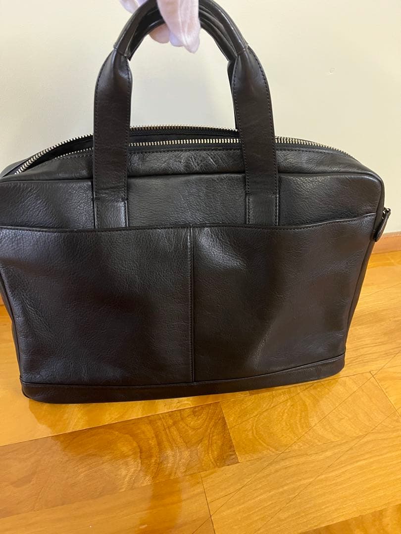 COACH レザービジネスバッグ 黒
