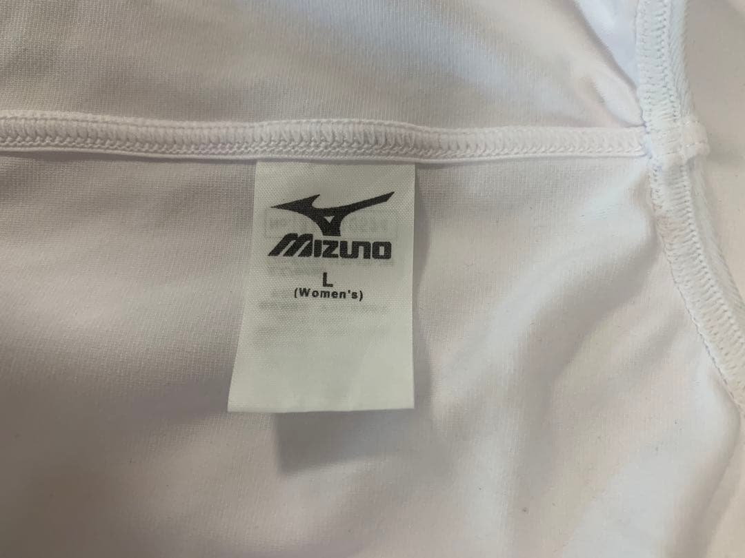 Mizuno 競泳用水着 L ホワイト/ブルー