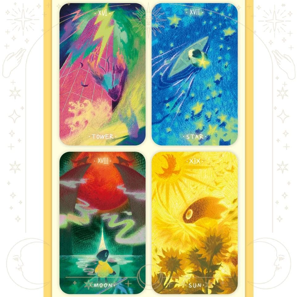 【正規品タロットカード】クラファン完売✨癒しの手描きイラスト✨ちびカラスのデッキ