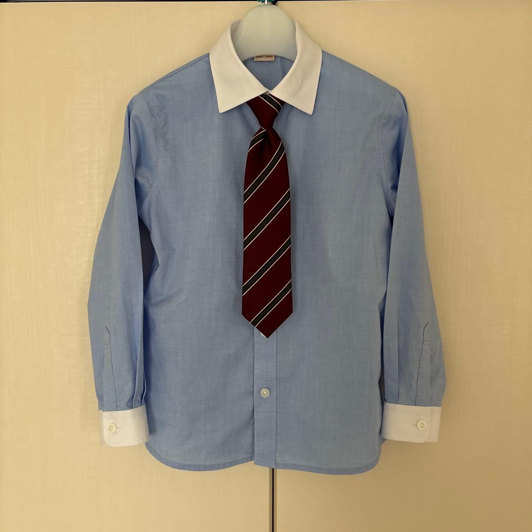 プティマイン 男の子 スーツ フォーマル セット 120 ネイビー 紺 七五三