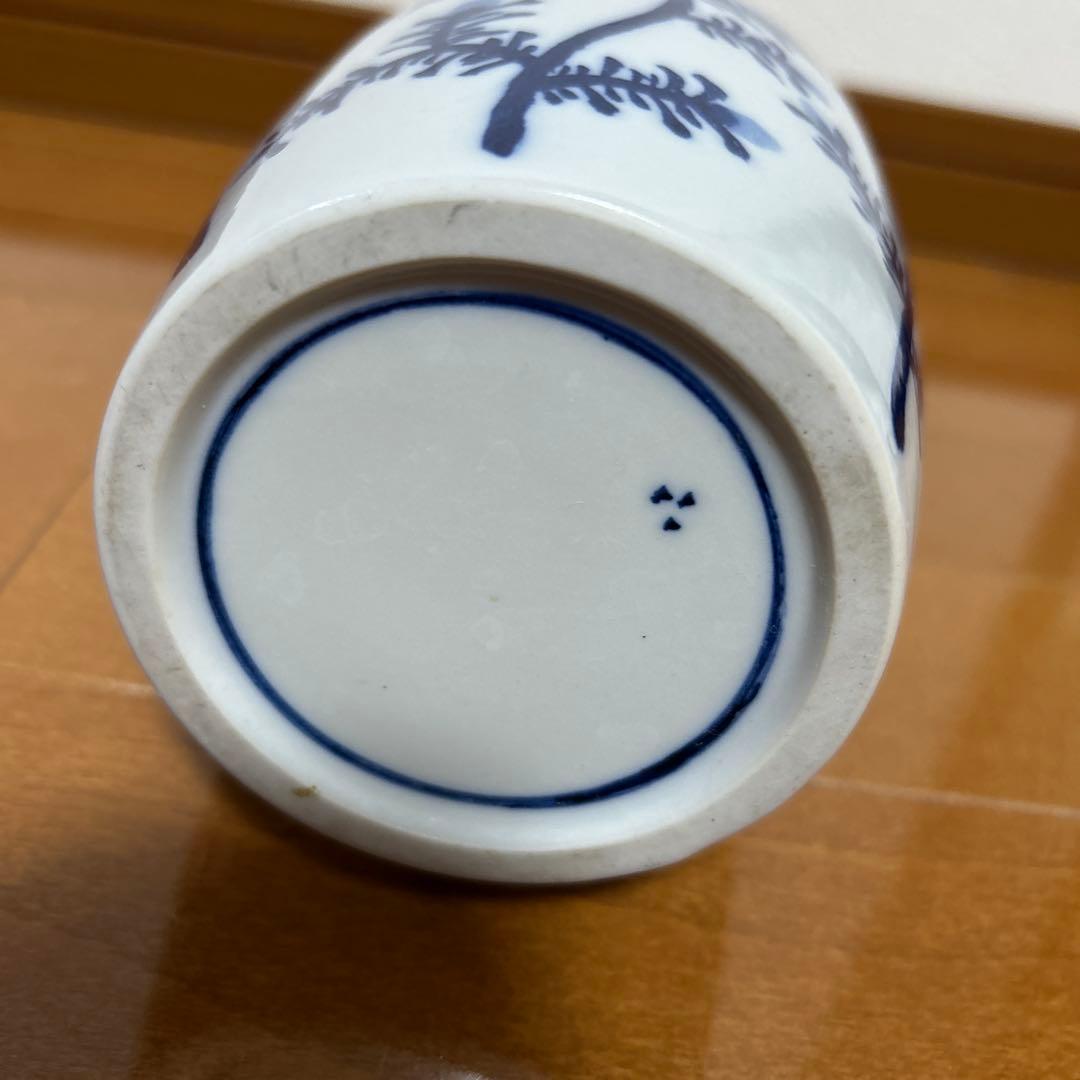 染付高砂の花瓶