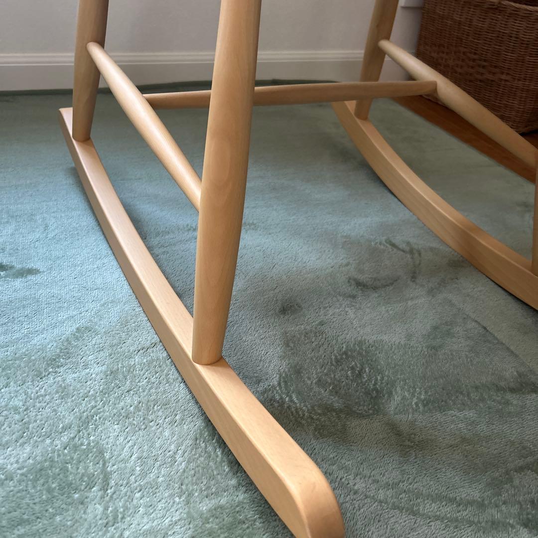 FDBモブラー デンマークデザイン J52G ロッキングチェア ナチュラル