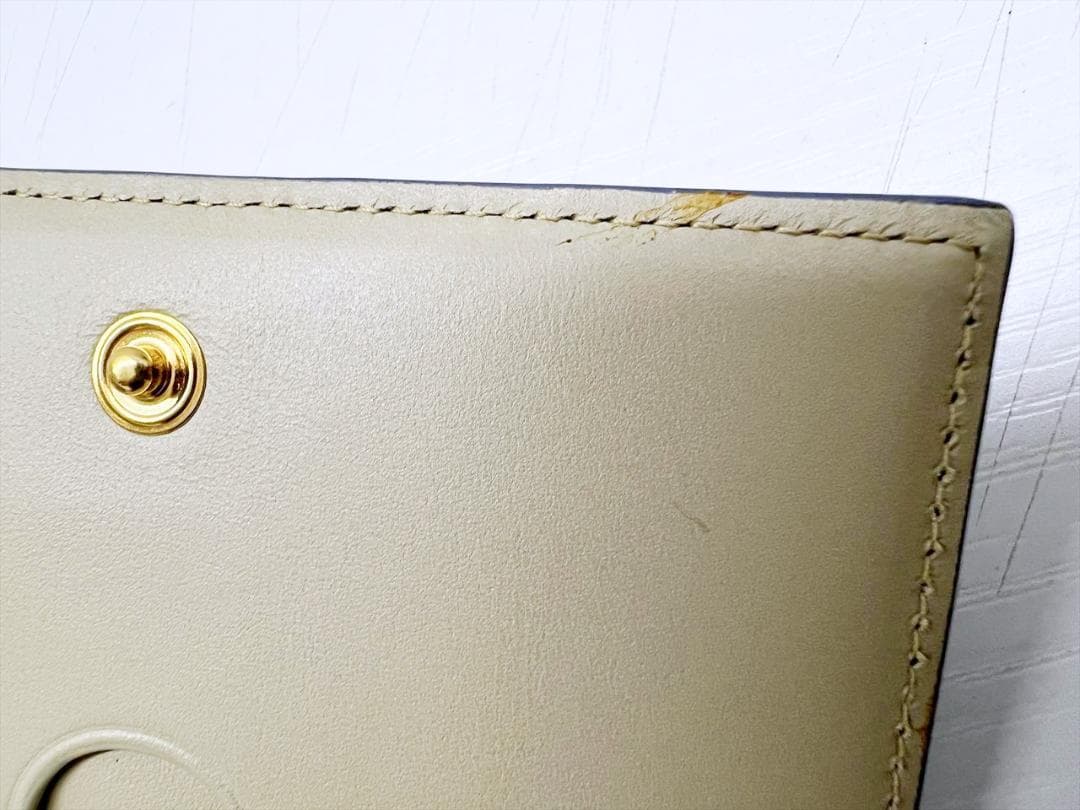 美品　LOEWE　ロエベ　アナグラム　レザー　カードホルダー　名刺入れ