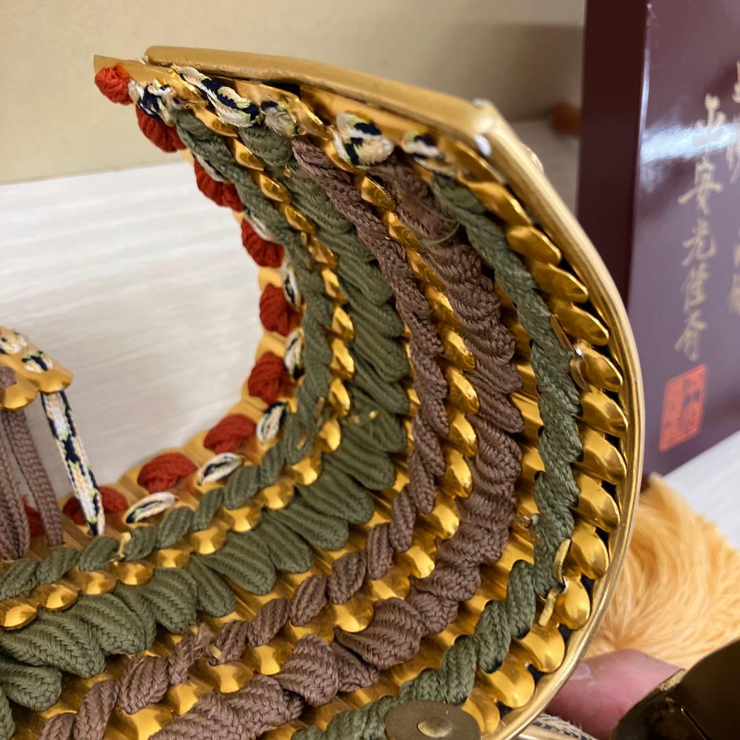 兜飾り　五月人形　金箔押木彫龍 忠保監修　鎧