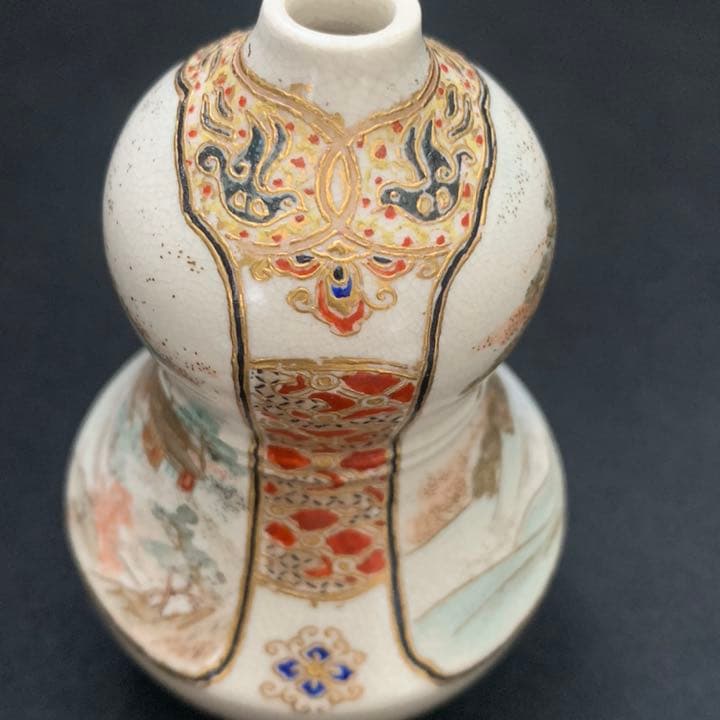 薩摩焼？京焼？京薩摩？　金彩絵付　瓢箪　振出し　茶道具　SATSUMA