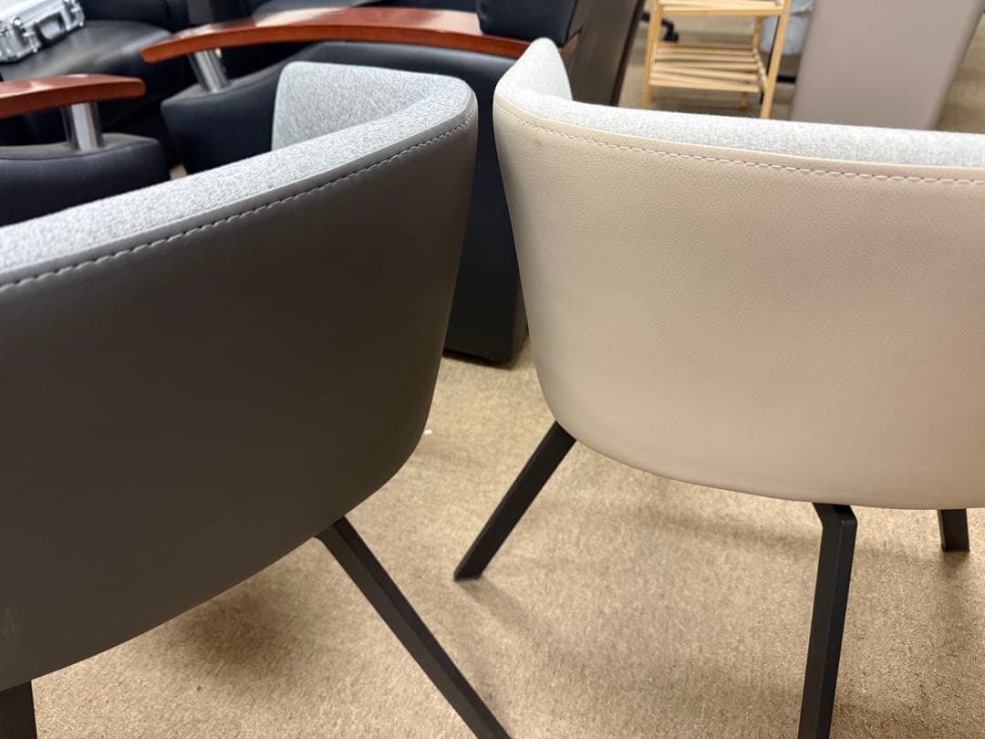 【a】ニトリ ダイニングチェア TD301 グレー 2脚