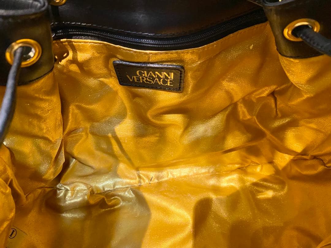 抹*)様 GIANNI VERSACE ショルダーバッグ レオパード柄