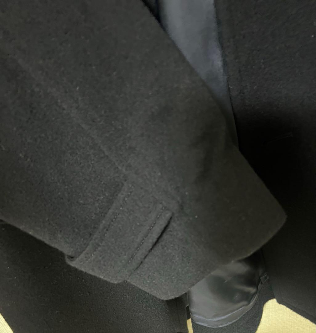 週末価格【新品】かぐれ　ウールシングルPコート【25AW 】ネイビー