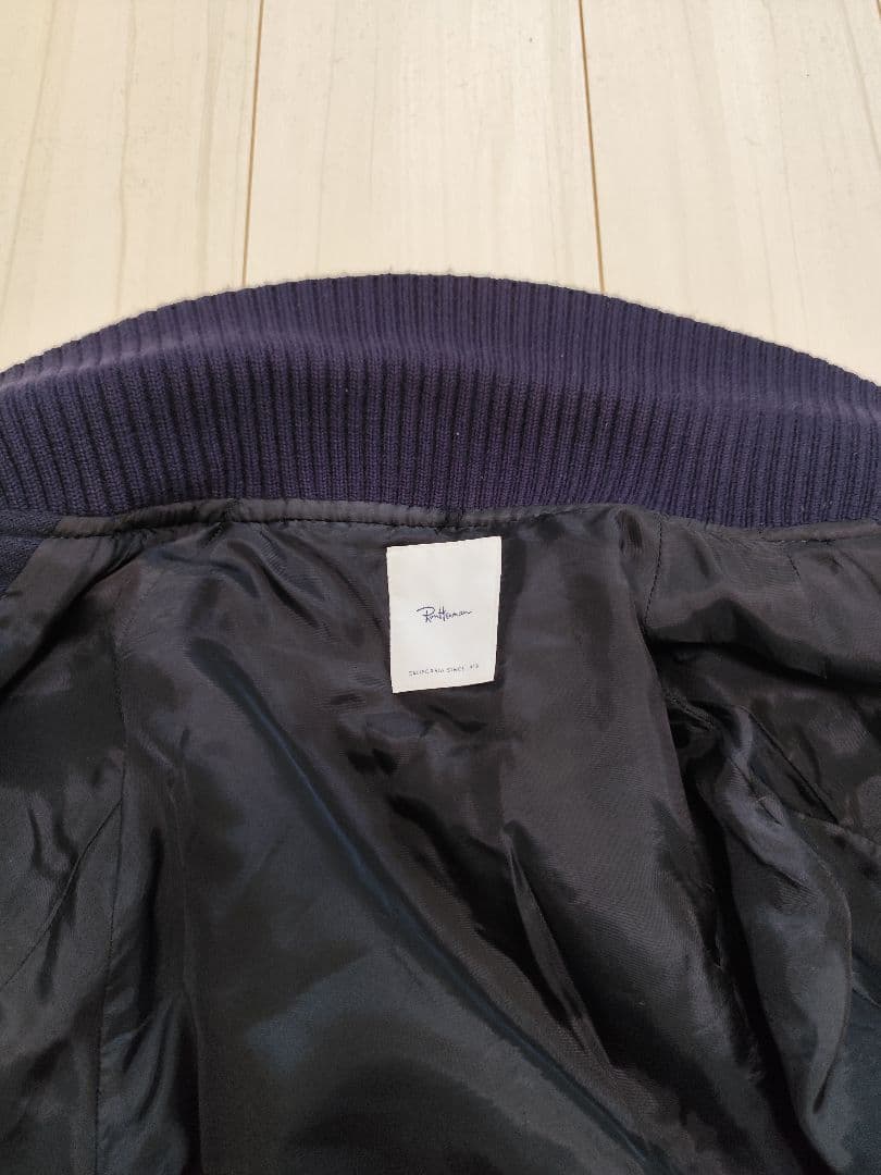 織*道様 RonHerman ロンハーマン スタジャン ウール×本革 M 定価1