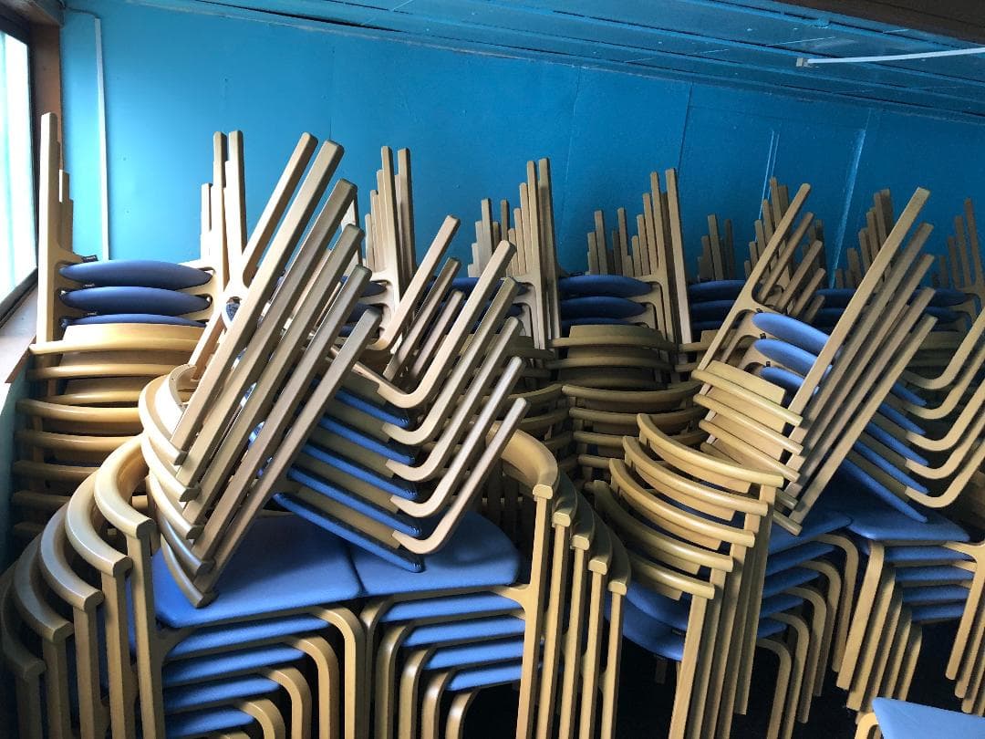 ●天童木工 椅子 イス 3脚 セット T-5348WB-ST型 天然木製フレーム