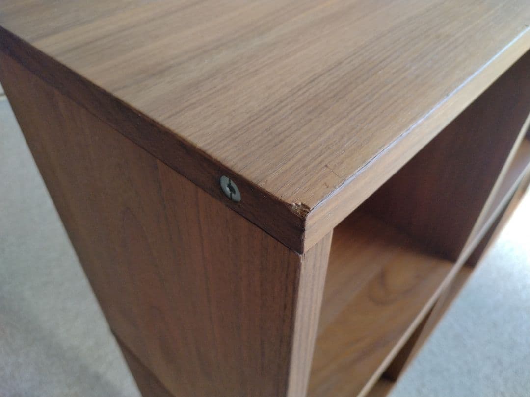 【訳あり良品】MUJI無印 スタッキングシェルフ3×2/ウォルナット材/ラック棚