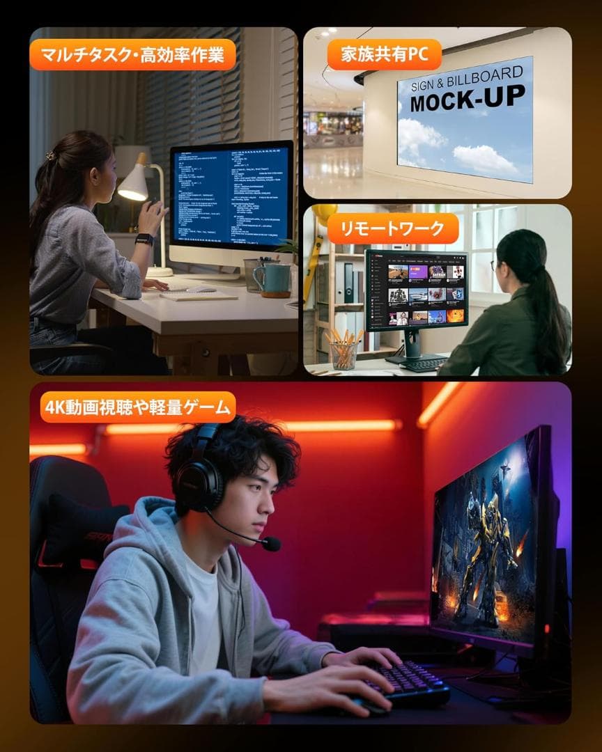 ACEMAGIC K1 ミニPC Ryzen 5 7430U 32G+512GB