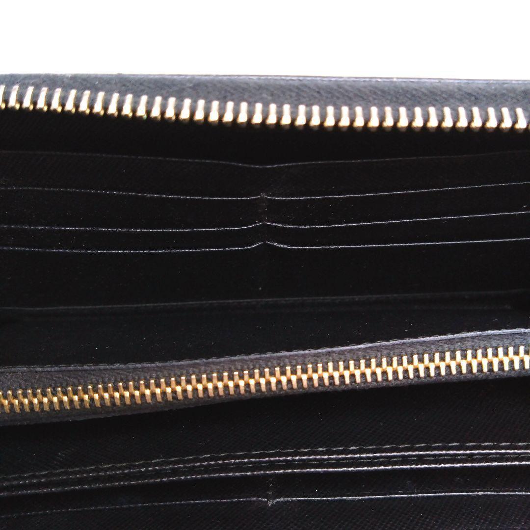 PRADA ブラック サフィアーノレザー 長財布
