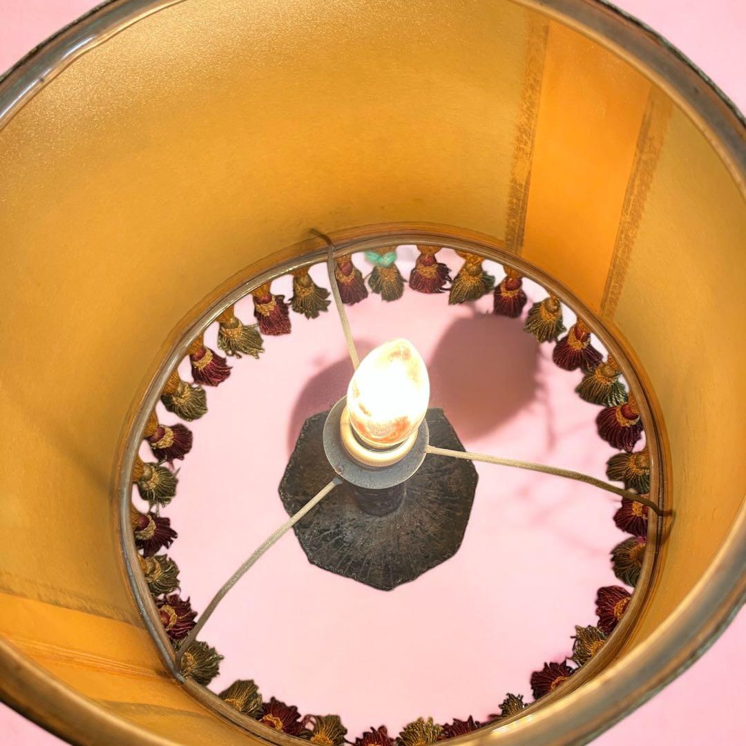 タッセル付 ヴィンテージ 大きめ フロアーランプ テーブルランプ