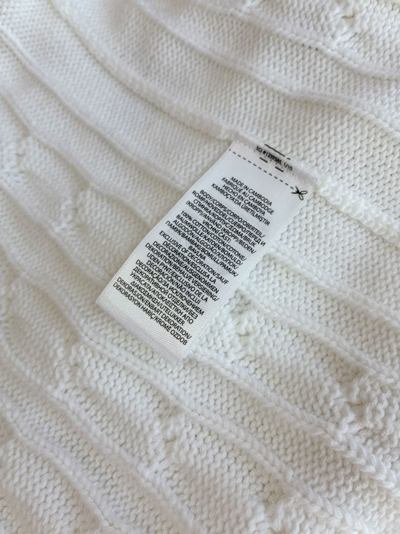 極美品 正規品 ポロラルフローレン ケーブルニット カーディガン ホワイト