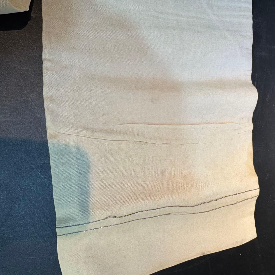 ウサギ刺繍 名古屋帯　アンティーク　餅つき　レア