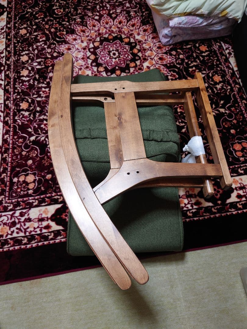 ロッキングチェア　LZ-4729　リクライニング 足置き 伸縮機能付き