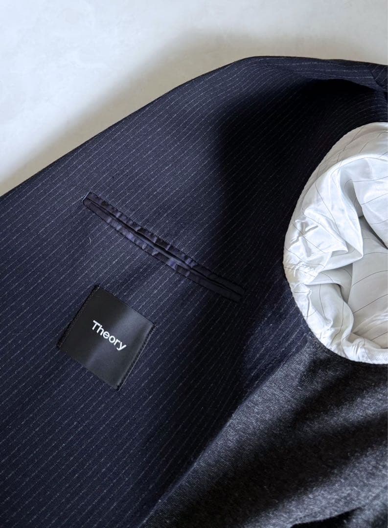 極美品 Theory 現行タグ　スーツセットアップ　ネイビー38 定価約14万円