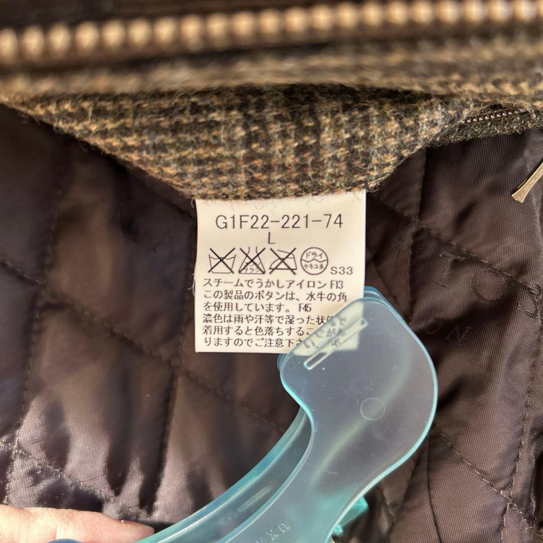 ✨美品✨マッキントッシュ グレンチェック ウールコート キルティング L