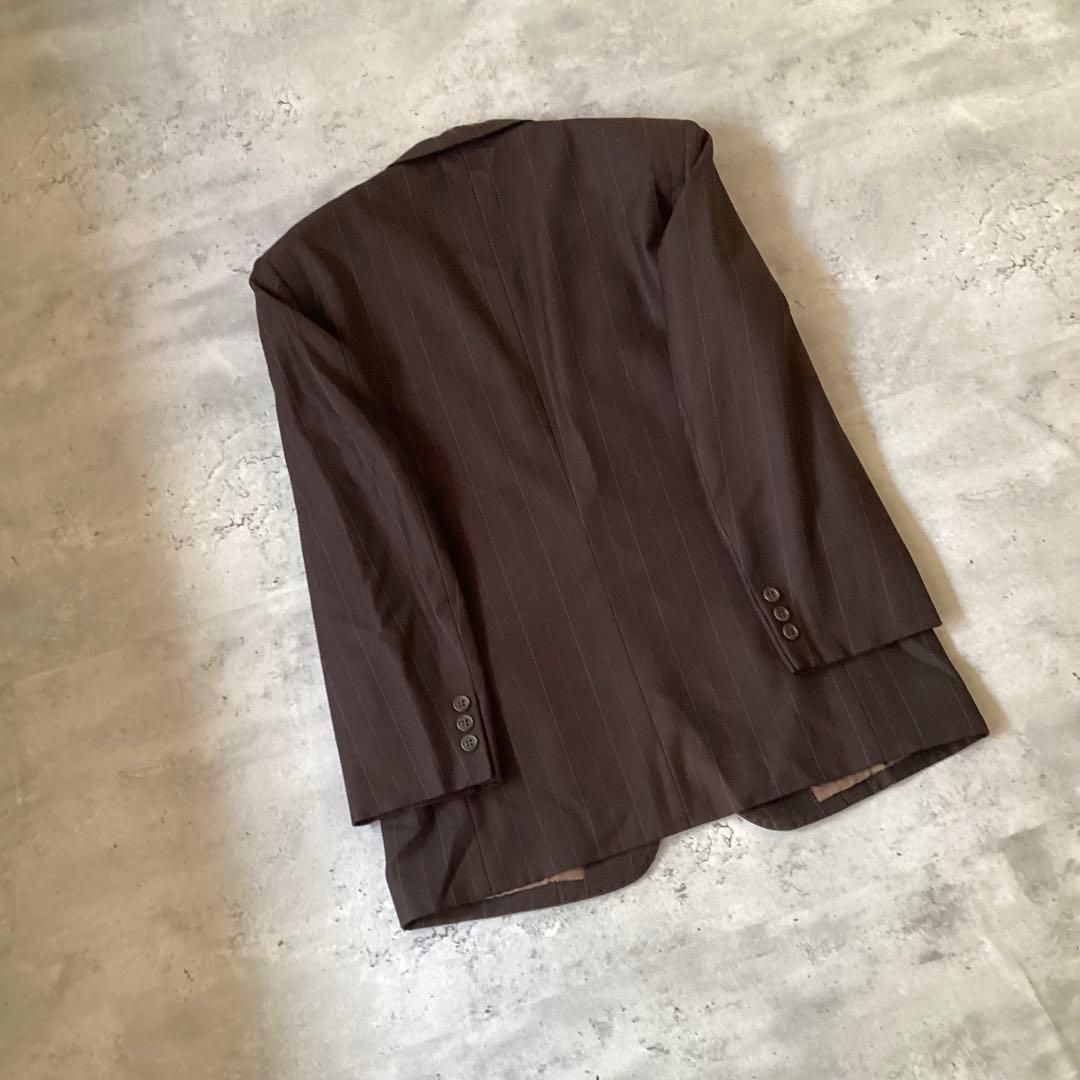 Paul Smithポールスミス　スーツセットアップ　ストライプ　ダークブラウン