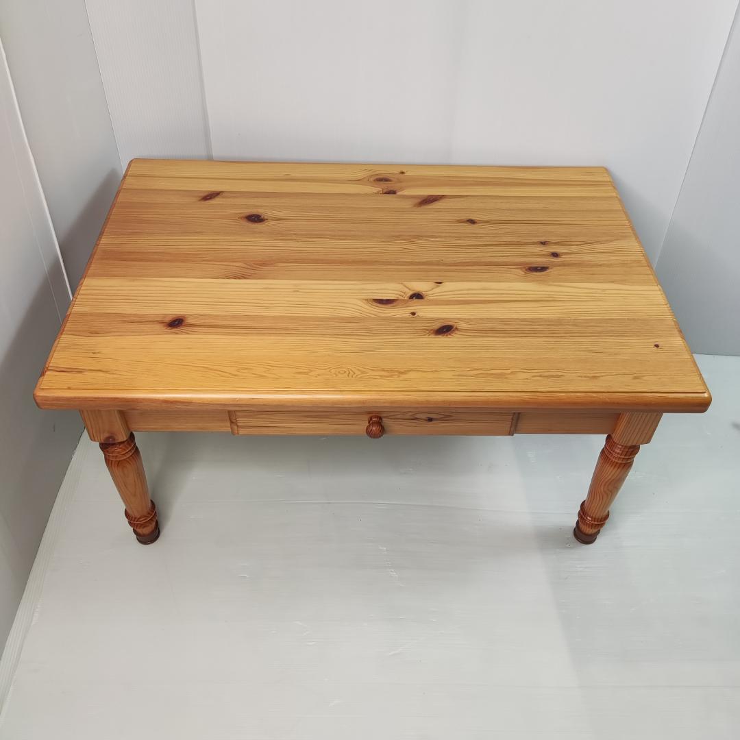 天然木　センターテーブル 引き出し付き 幅/90×奥行/60×高さ/43 cm