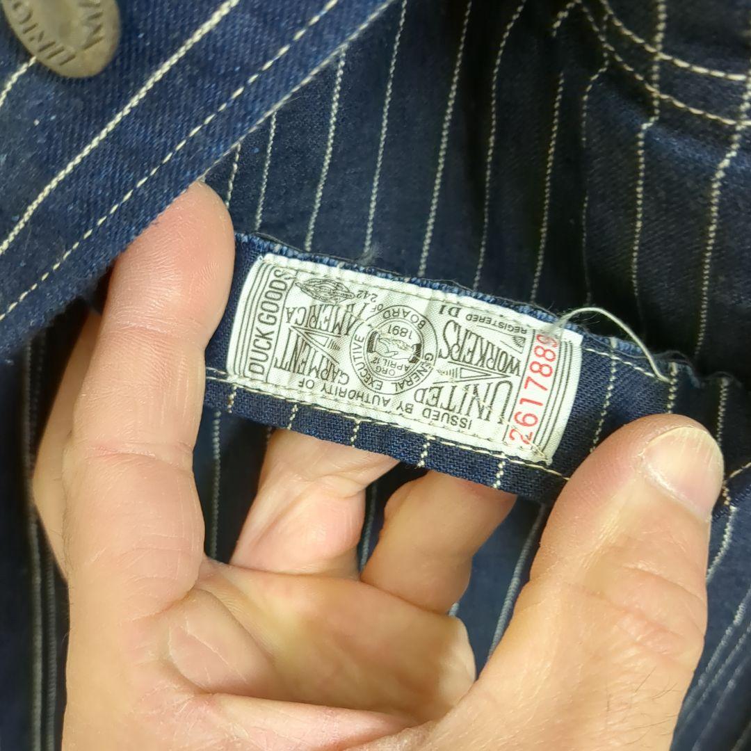 E*o様 未洗い 40 ウエアハウス ストライプカバーオール WAREHOUSE