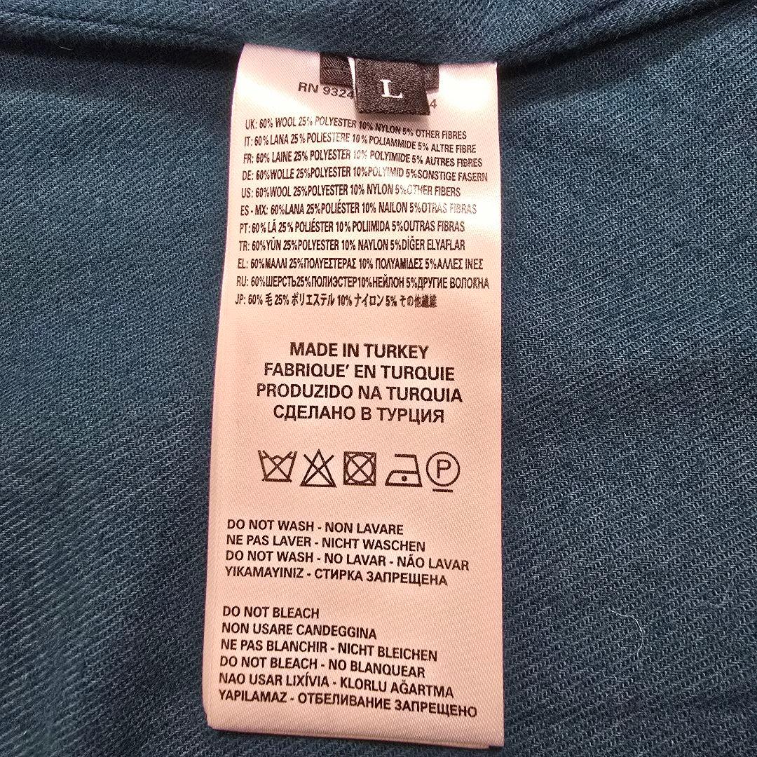 DIESEL ディーゼル ピーコート メタルボタン ウールコート ブラック L