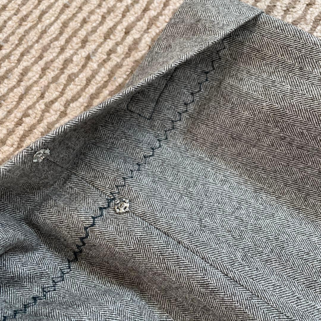 Kent メンズ　スーツ　スリーピース　セット　ウール100% ヘリンボーン