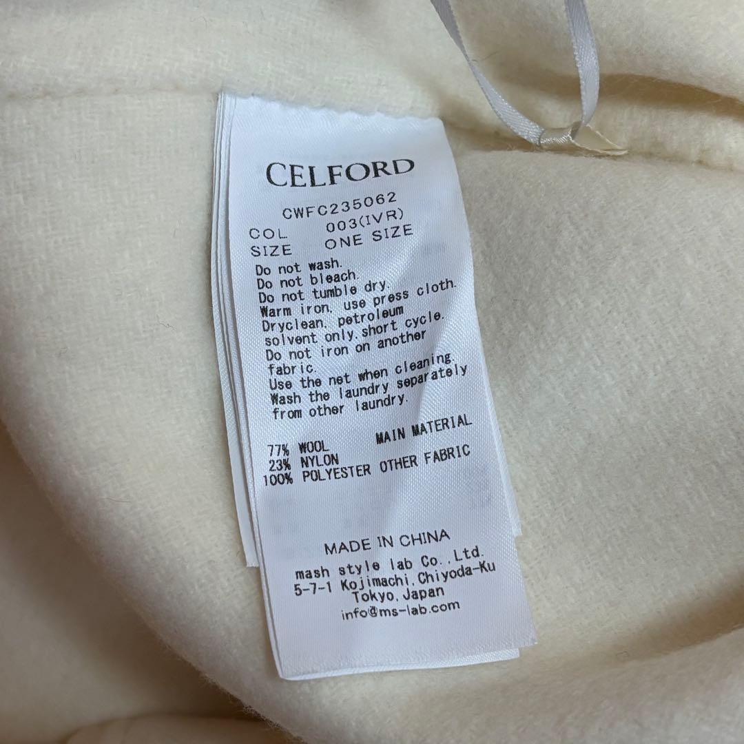 新品！セルフォード　コートラボ　ファー付きポンチョコート