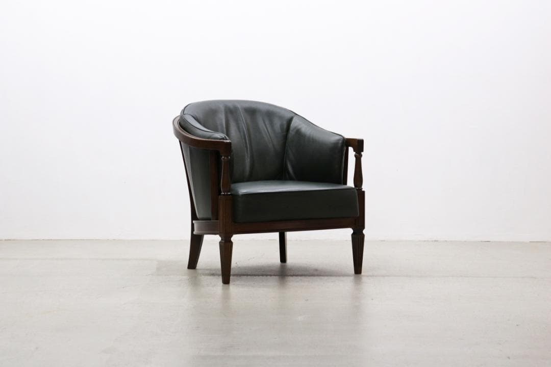 カリモク ドマーニ クイーンズライフ クラシカル 本革 レザー 1P ソファ