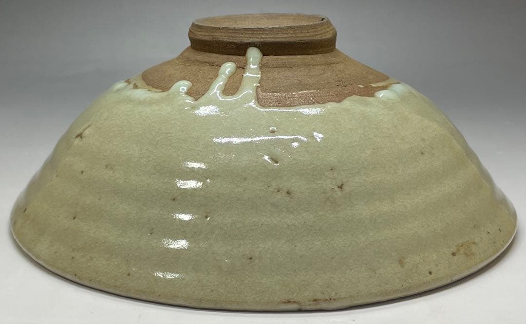 李朝　平鉢　高麗茶碗　鶏龍山　合箱(四方桟) 　d9443a