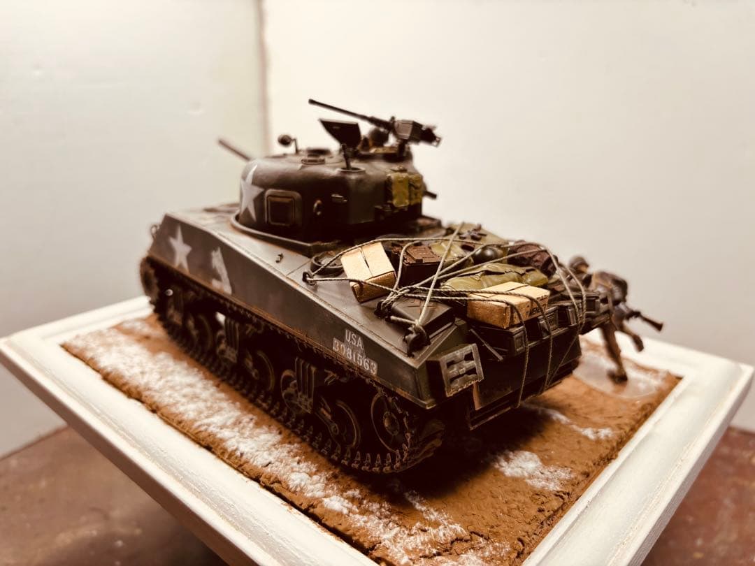 M4 A3シャーマン戦車 1/35 スケール ジオラマ