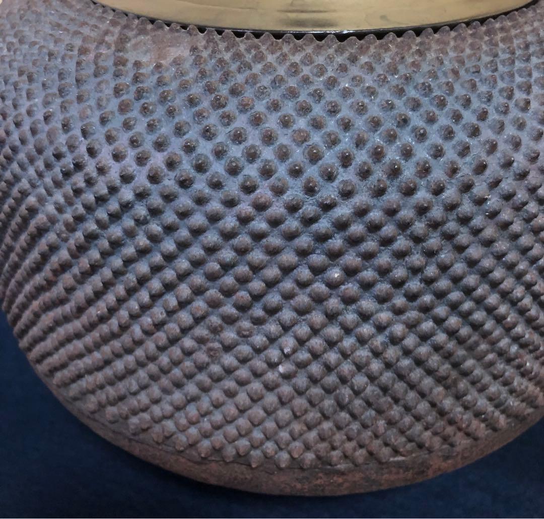 《R》霰尻張釜 宮崎寒雉 釜師 古橋稲葉 書付 識箱260203く4