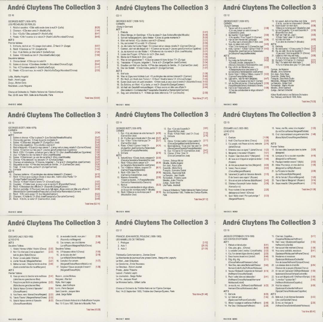 アンドレ・クリュイタンス・コレクション3／1948-64年オペラ録音集 56枚組