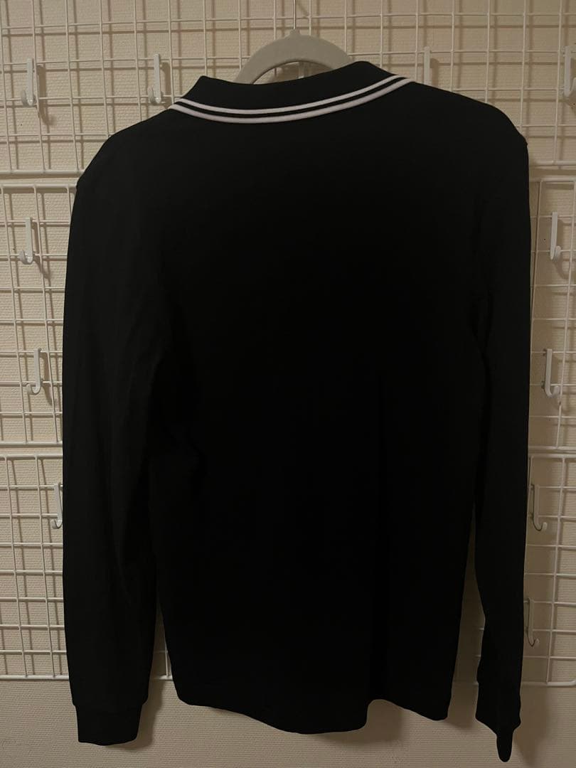 FRED PERRY 長袖ポロシャツ S ネイビー