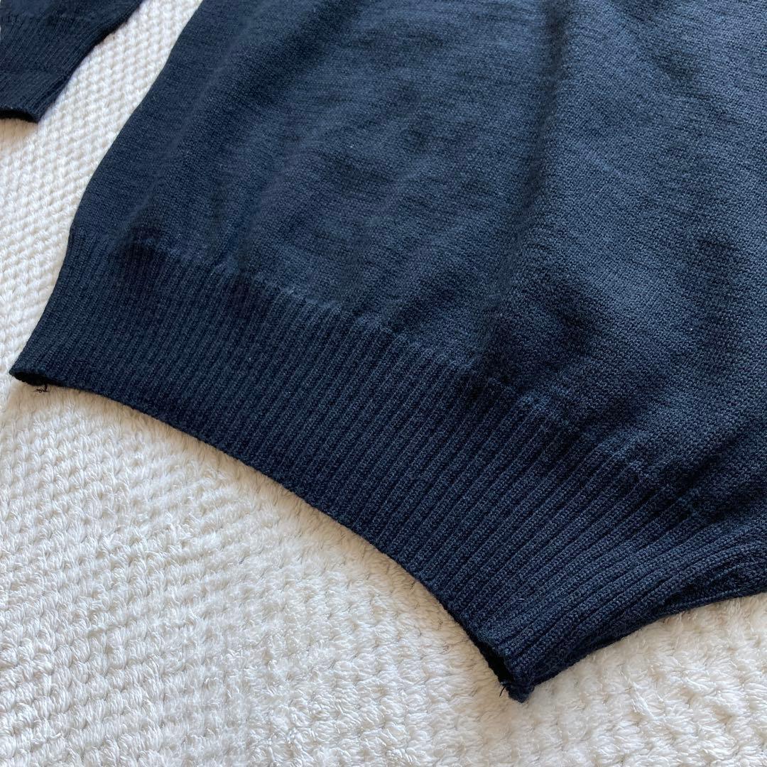 希少 XL 美品 70s USN ゴブセーター ニット 実物 海軍 モックネック