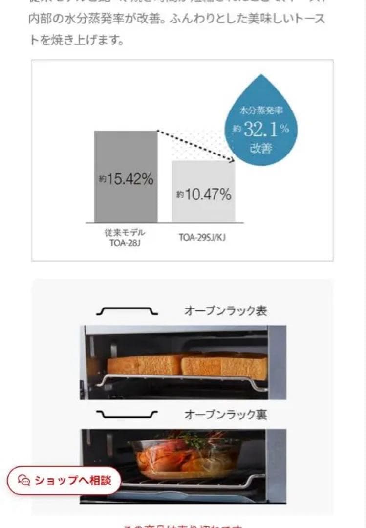 【新品未開封】クイジナート ノンフライオーブントースター　TOA-29SJ