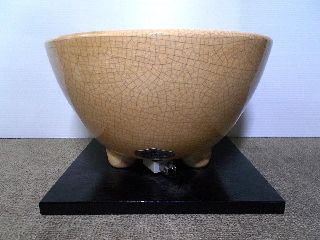 茶道具 南部三厳堂霰鉄瓶 アラレ鉄瓶 薩摩枇杷色 風炉型野々田電熱器 動作品