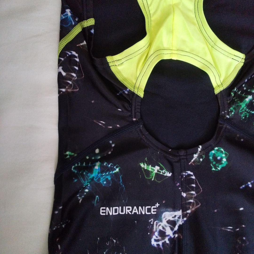 新品 Speedoスピード 競泳水着 Ｍ クラゲ柄 黒 ENDURANCE