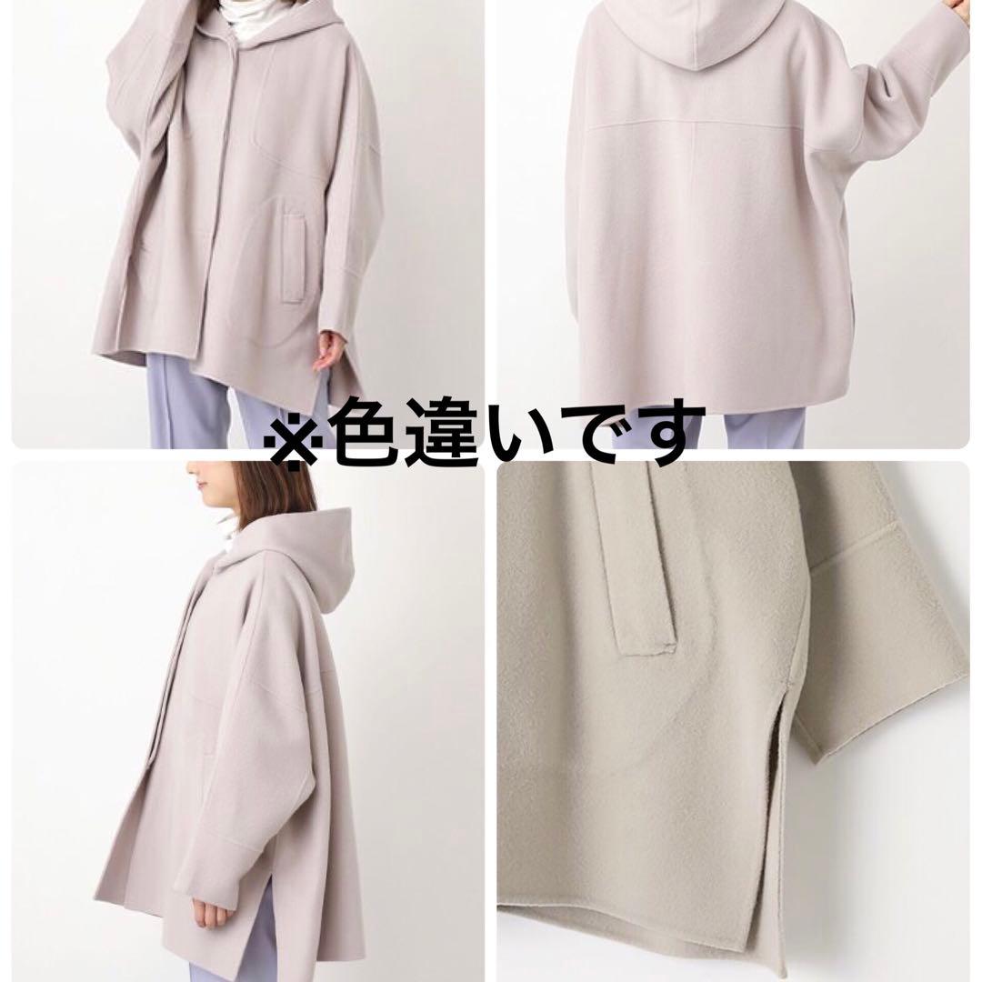 モガ シャルムリバー フードコート ポンチョ風 ドルマンスリーブ ネイビー