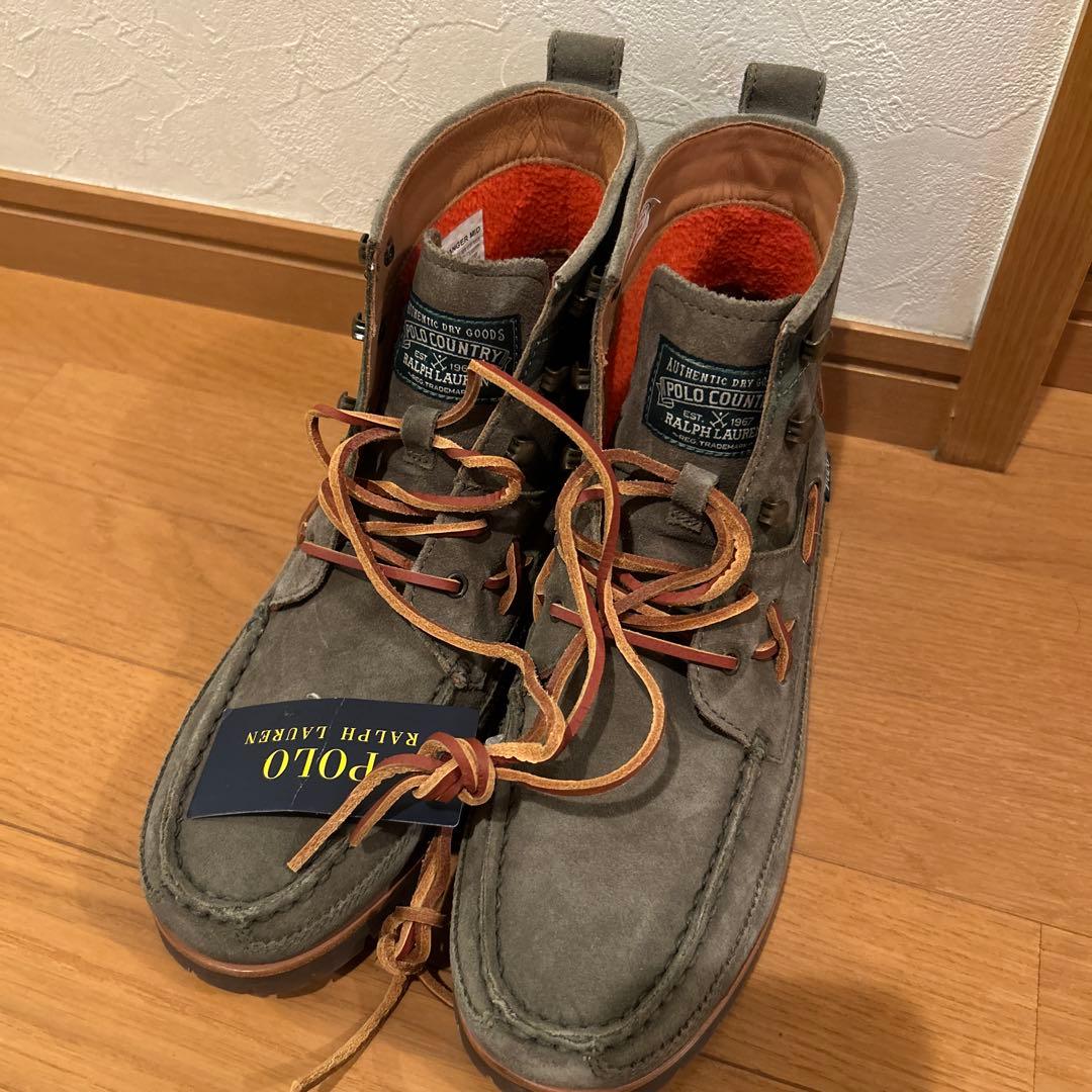 未使用　タグ付き　POLO RALPH LAUREN レザー ブーツ
