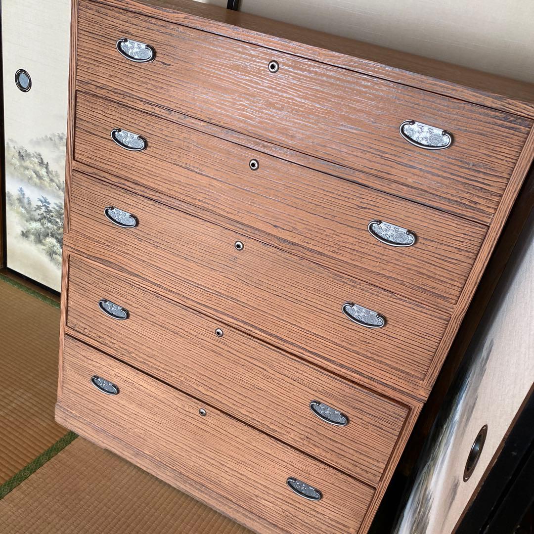 箪笥 婚礼箪笥 古道具 桐 収納家具 インテリア ①